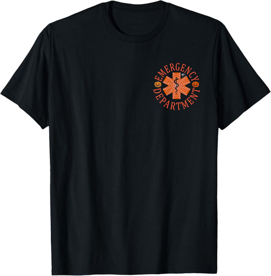 Emergency Department Halloween Emergency Room Nursing Nurse T-Shirt - T-Shirt | Black
