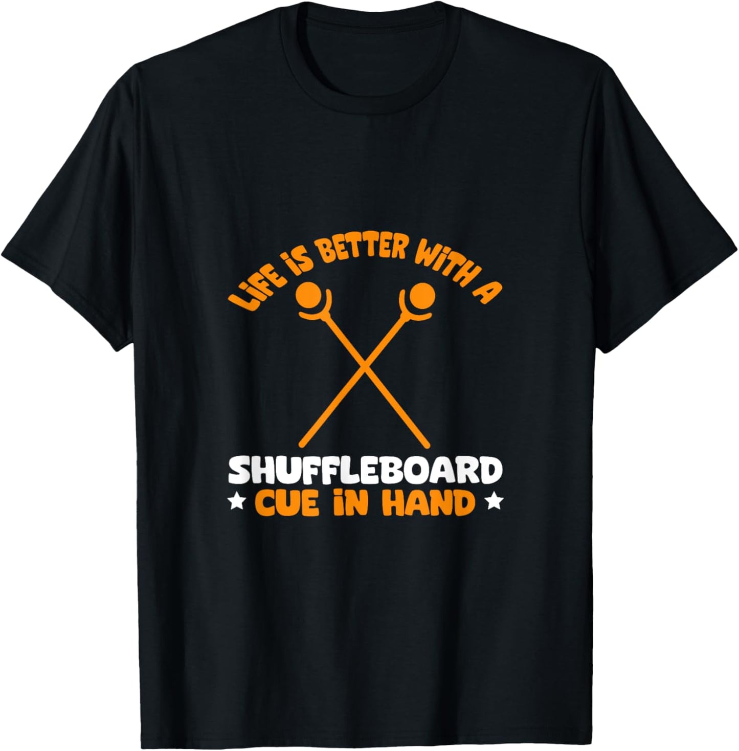 Life Is Better With Shuffleboard T-Shirt - T-Shirt | Black
