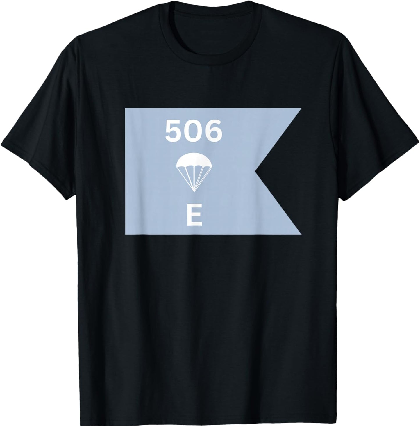 Easy Company Flag Shirt 506 WW2 Military Flag T-Shirt - T-Shirt | Black