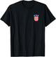 Hrvatska Kroatien Croatia Kroatien Wappen Nationalflagge Kroatien Hrvatska Schwarz Klein Crew-Ausschnitt Lässig T-Shirt - T-Shirt | Black
