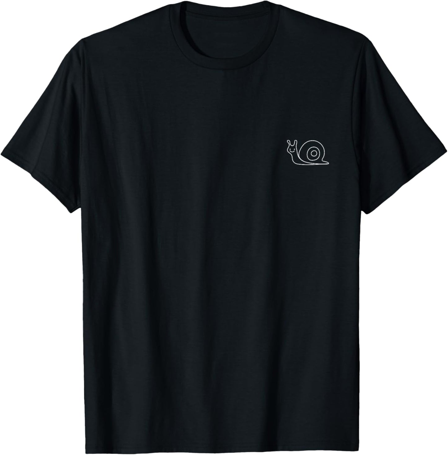 Schnecke Minimalismus T-Shirt - T-Shirt | Black