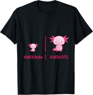 Axolotl Axolittle Funny Gift Aquarium Fans Gift T-Shirt - T-Shirt | Black