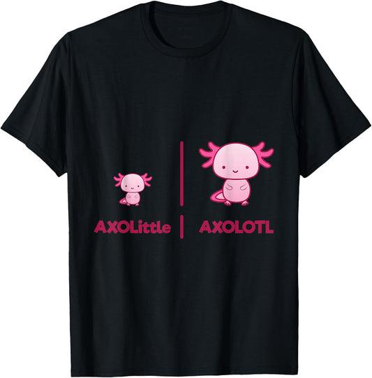 Axolotl Axolittle Funny Gift Aquarium Fans Gift T-Shirt - T-Shirt | Black