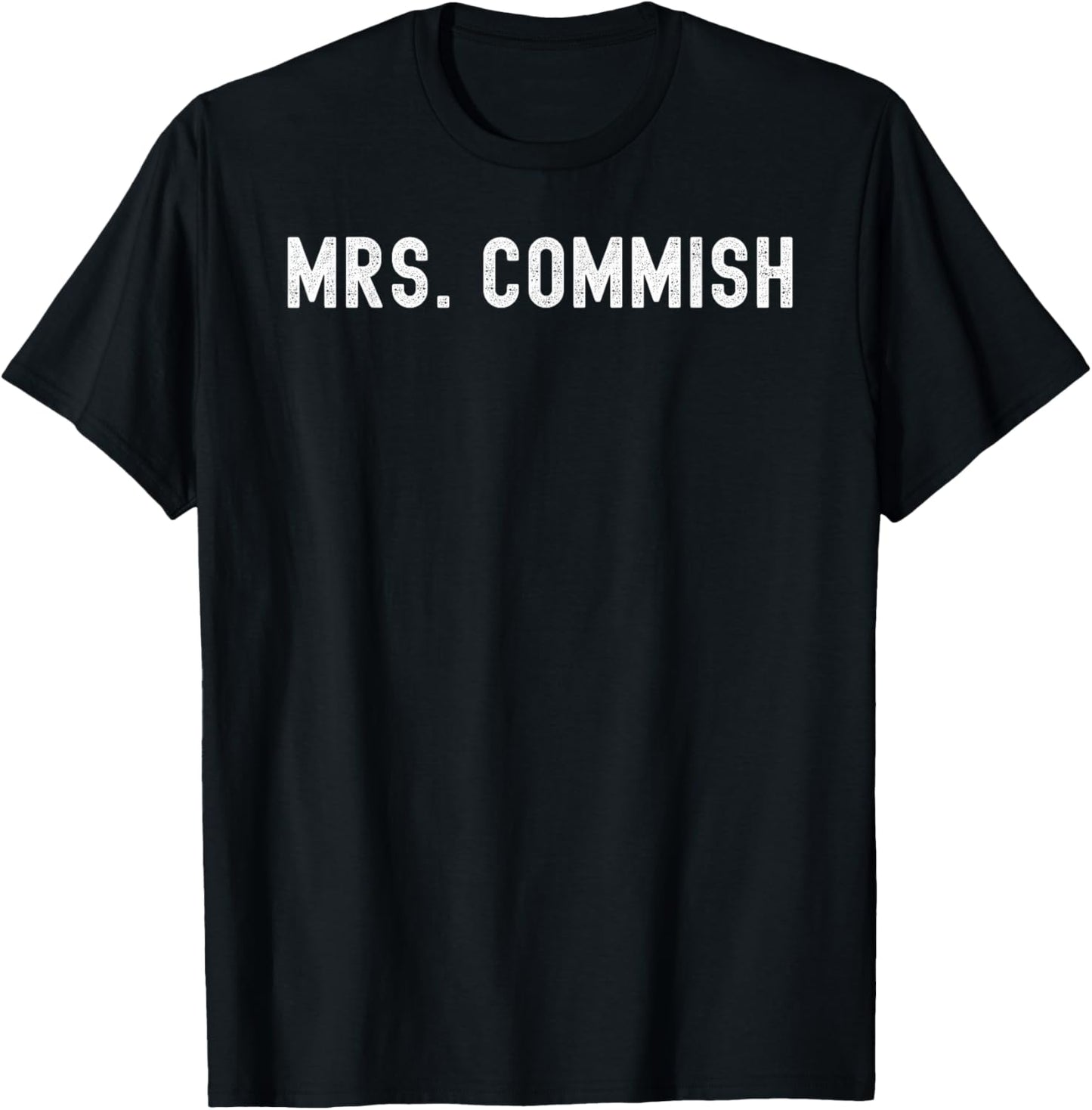 Mrs. Commish cute Fantasy Football commissioner wife FFL T-Shirt - T-Shirt | Black