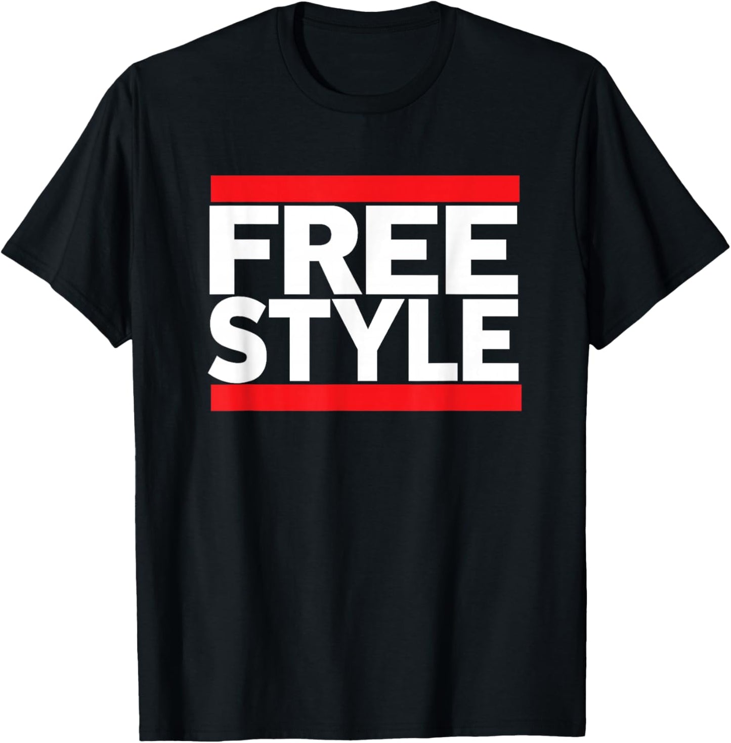 Freestyle Music Fan 80s Retro Rap Style Graphic T-Shirt - T-Shirt | Black