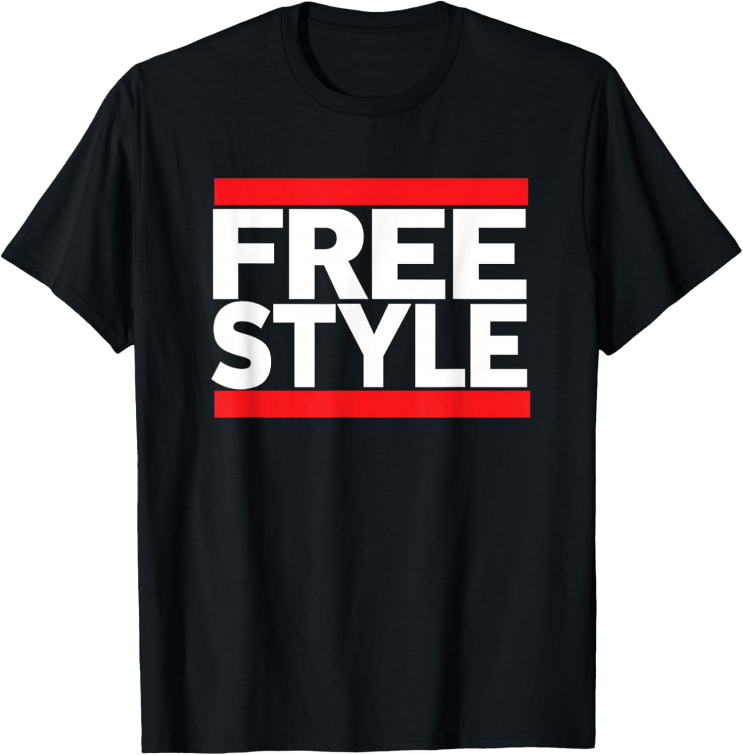 Freestyle Music Fan 80s Retro Rap Style Graphic T-Shirt - T-Shirt | Black