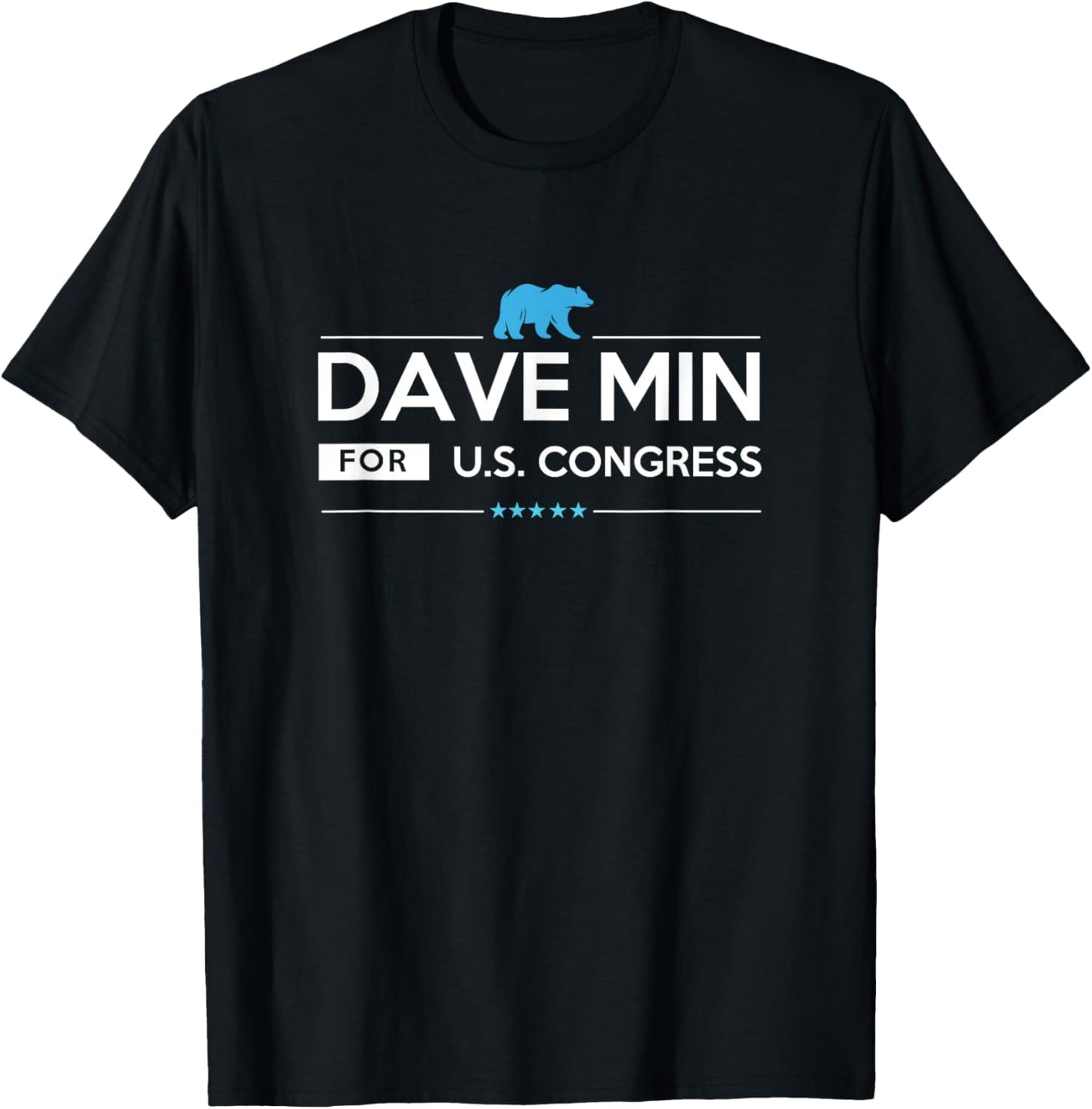 Dave Min California 47th District for Congress CA47 2026 T-Shirt - T-Shirt | Black