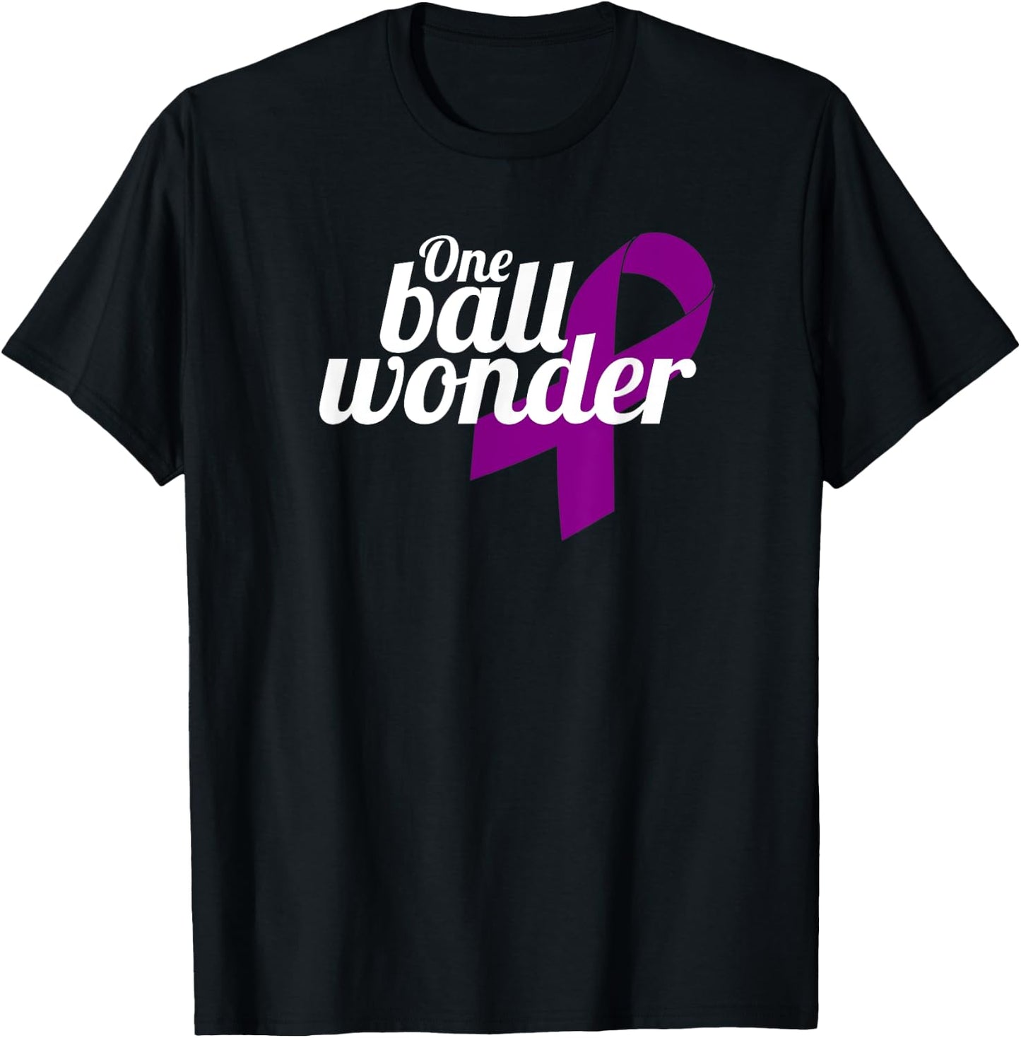 Funny Testicular Cancer Survivor Quote Saying Orchidectomy T-Shirt - T-Shirt | Black