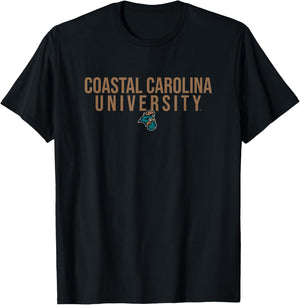 Coastal Carolina University CCU Logo T-Shirt - T-Shirt | Black
