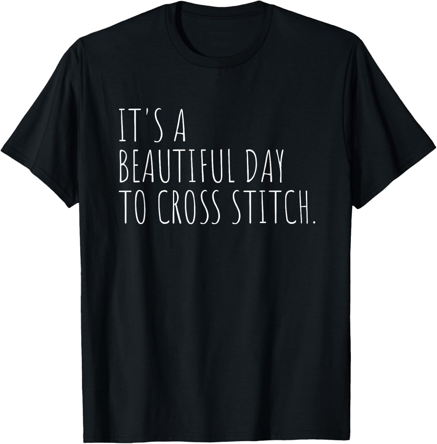 Cross Stitch Hobby Funny Crafting Cross Stitching T-Shirt - T-Shirt | Black