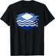 Isle of Wight Paint Splatter Flag - Island Pride T-Shirt - T-Shirt | Black