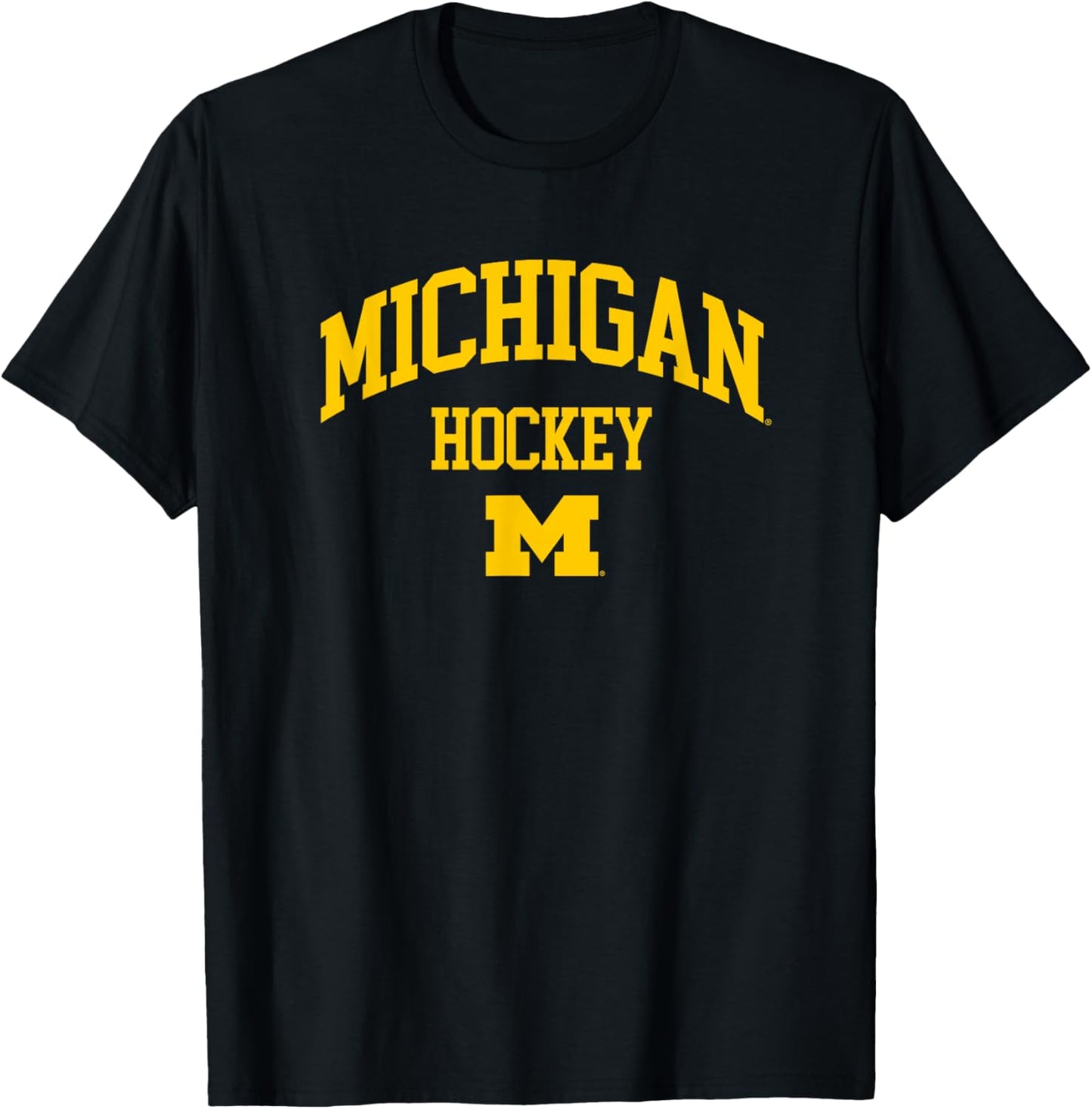 University of Michigan Wolverines Hockey T-Shirt - T-Shirt | Black