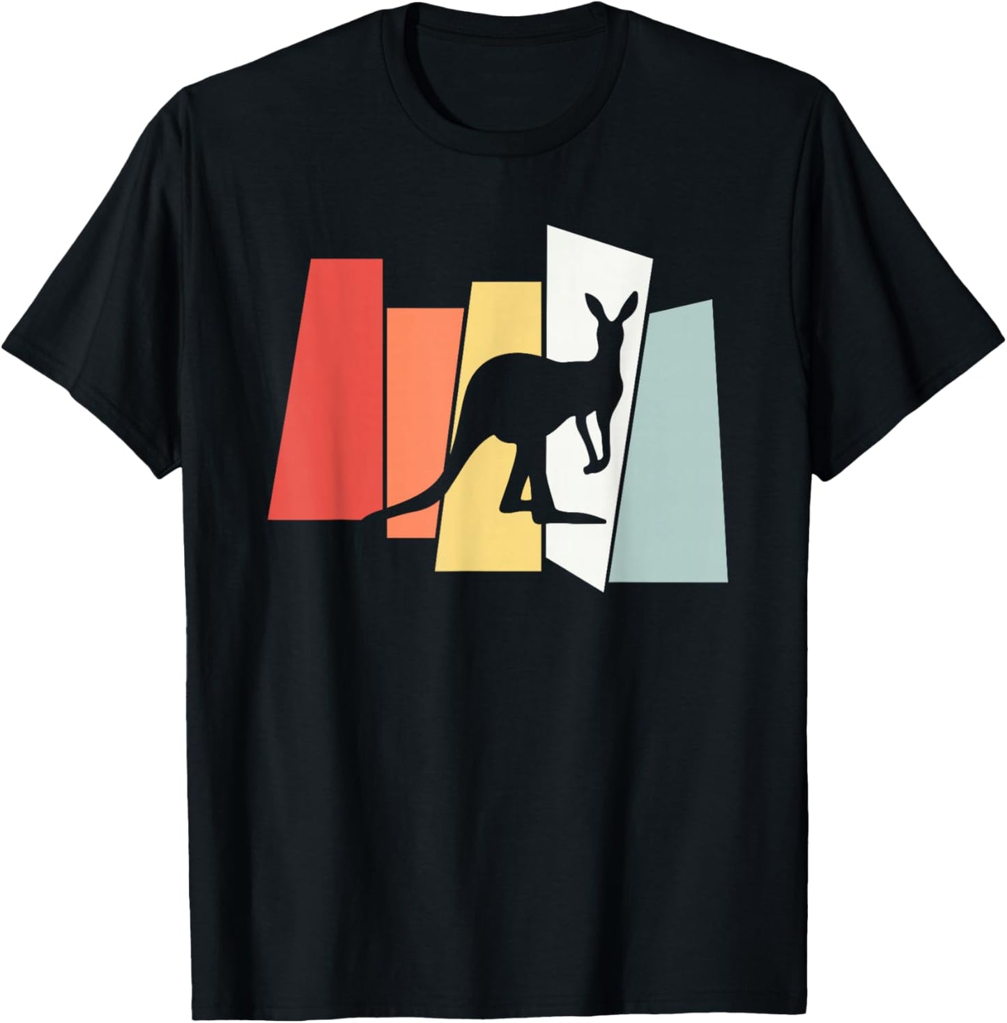 Funny Kangaroo Australian Animals Kangaroo T-Shirt - T-Shirt | Black