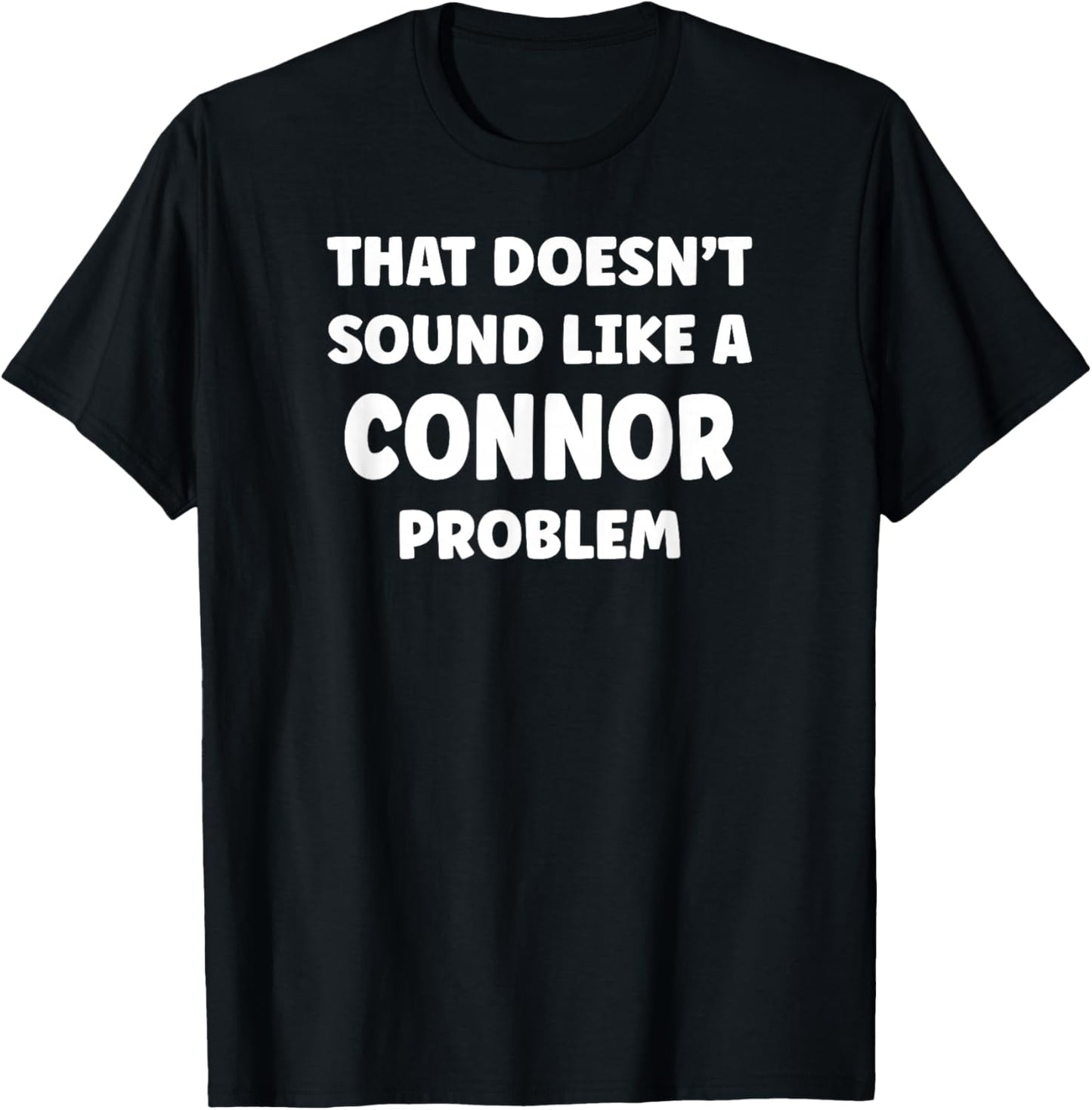 Connor Personalized Custom Boys Connor Name T-Shirt - T-Shirt | Black