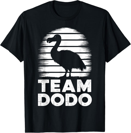Team Dodo Funny Dodo Bird T-Shirt - T-Shirt | Black