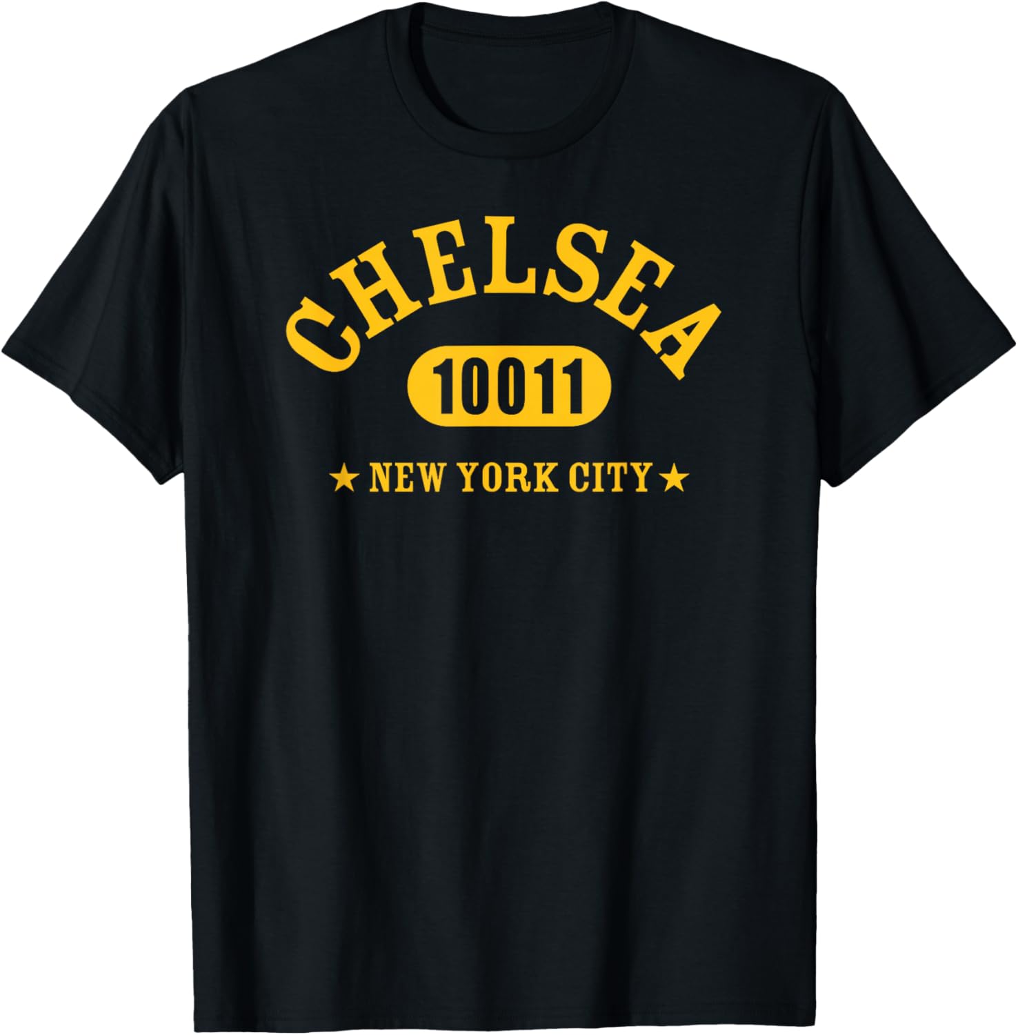 CHELSEA 10011 NEW YORK CITY / NYC Athletic Design T-Shirt - T-Shirt | Black
