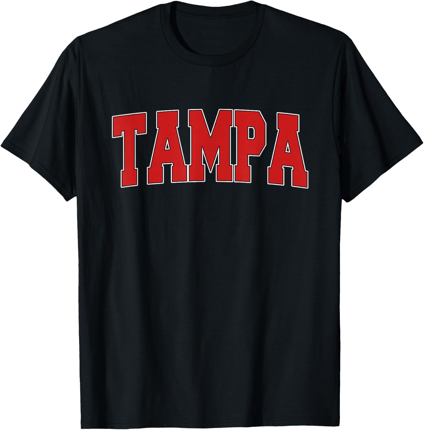 Tampa FL Florida Varsity Style USA Vintage Sports T-Shirt - T-Shirt | Black
