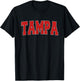 Tampa FL Florida Varsity Style USA Vintage Sports T-Shirt - T-Shirt | Black