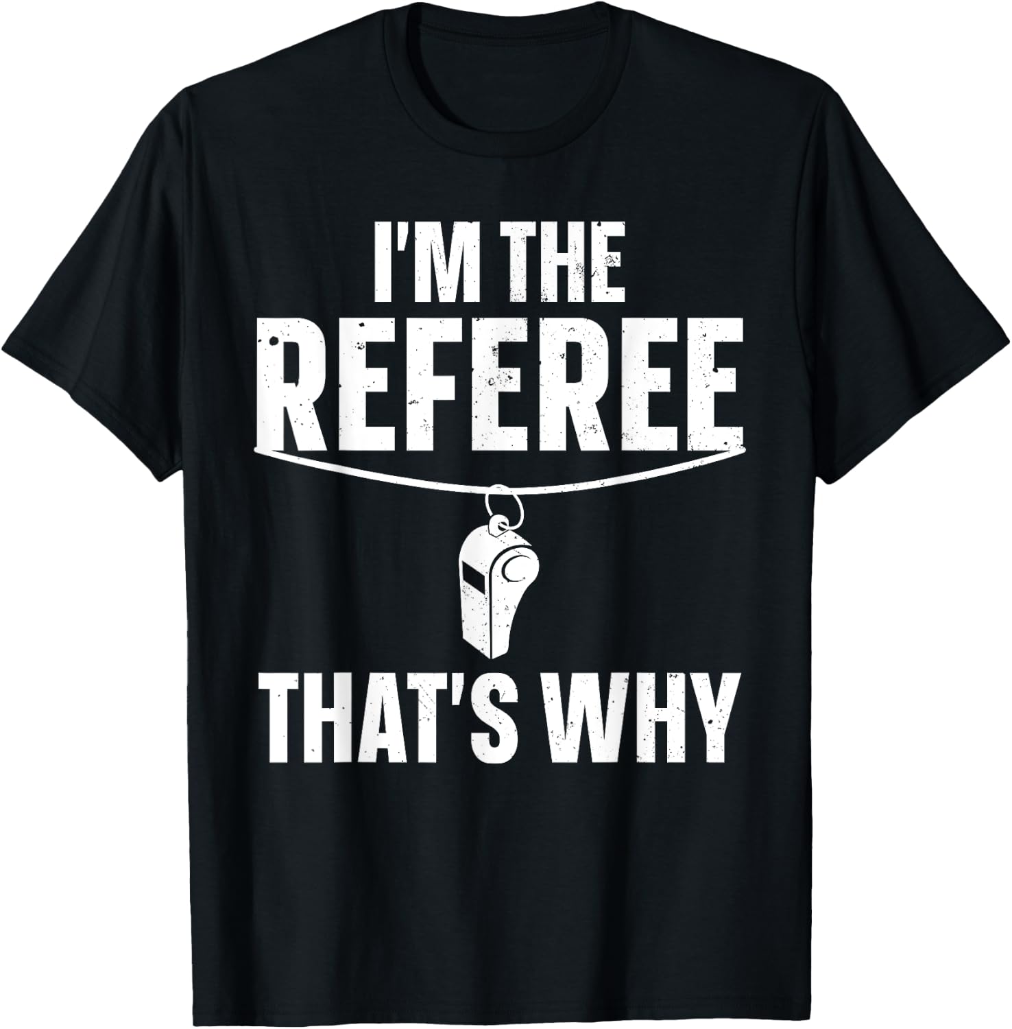 Funny Referee Design Women Sports Ref Gag Referee T-Shirt - T-Shirt | Black