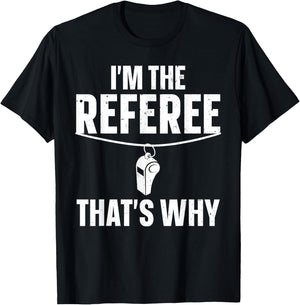 Funny Referee Design Women Sports Ref Gag Referee T-Shirt - T-Shirt | Black
