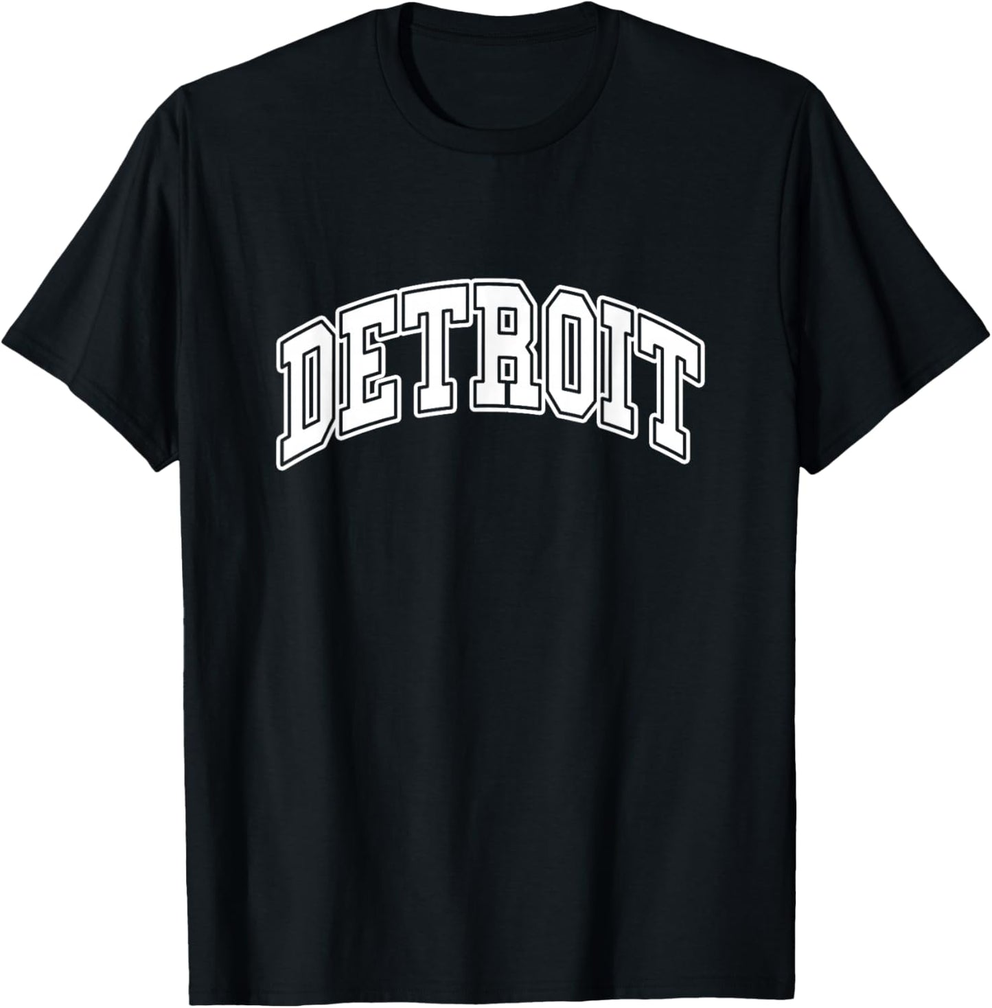DETROIT - Throwback Design - Classic T-Shirt - T-Shirt | Black