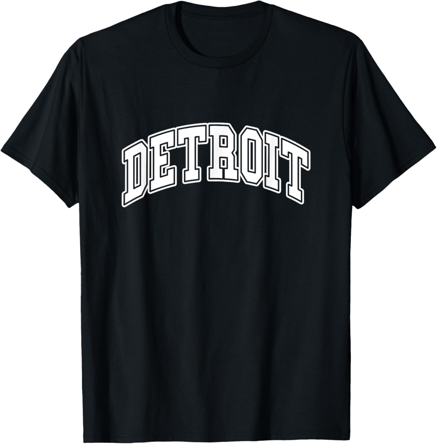 DETROIT - Throwback Design - Classic T-Shirt - T-Shirt | Black