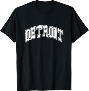 DETROIT - Throwback Design - Classic T-Shirt - T-Shirt | Black