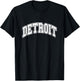 DETROIT - Throwback Design - Classic T-Shirt - T-Shirt | Black