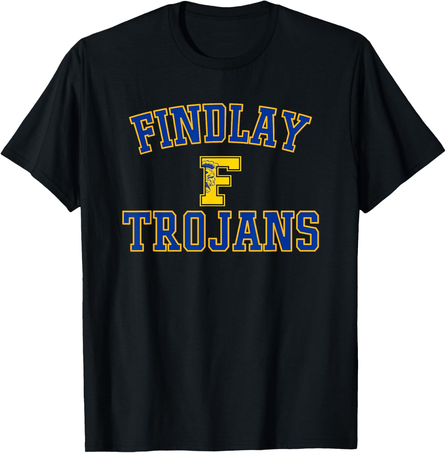 Findlay Trojans Logo Varsity HS T-Shirt - T-Shirt | Black