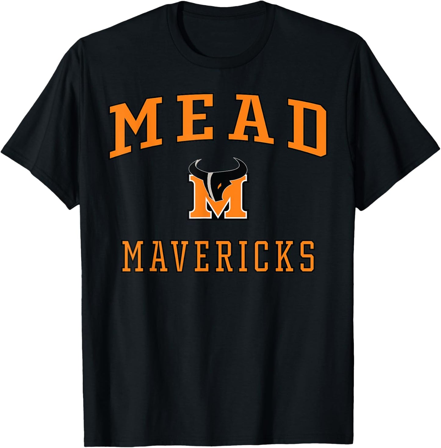 Mead High School Mavericks C1 T-Shirt - T-Shirt | Black