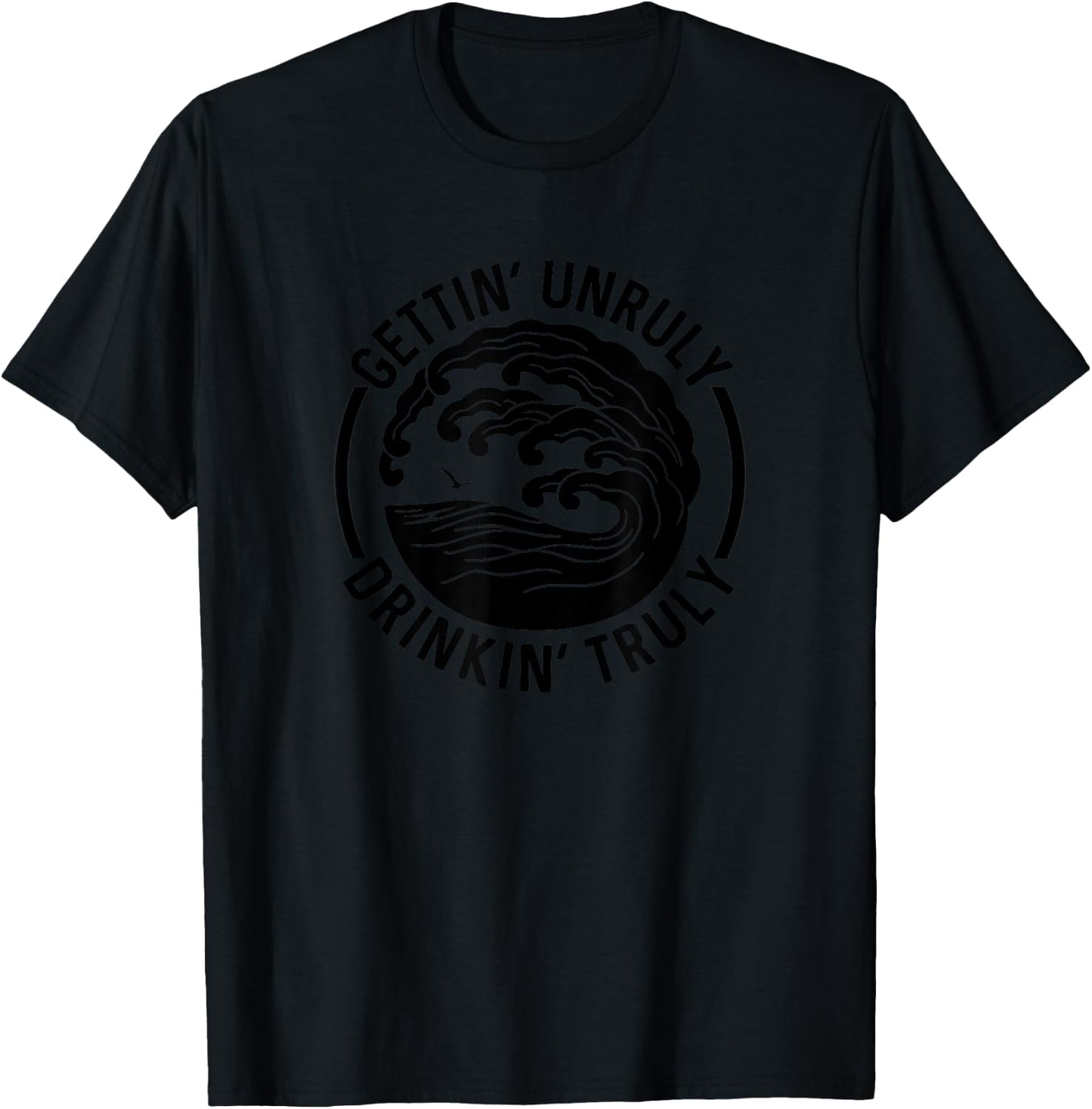 Gettin' Unruly Drinkin' Hard Seltzer Claw Summer Alcohol T-Shirt - T-Shirt | Black