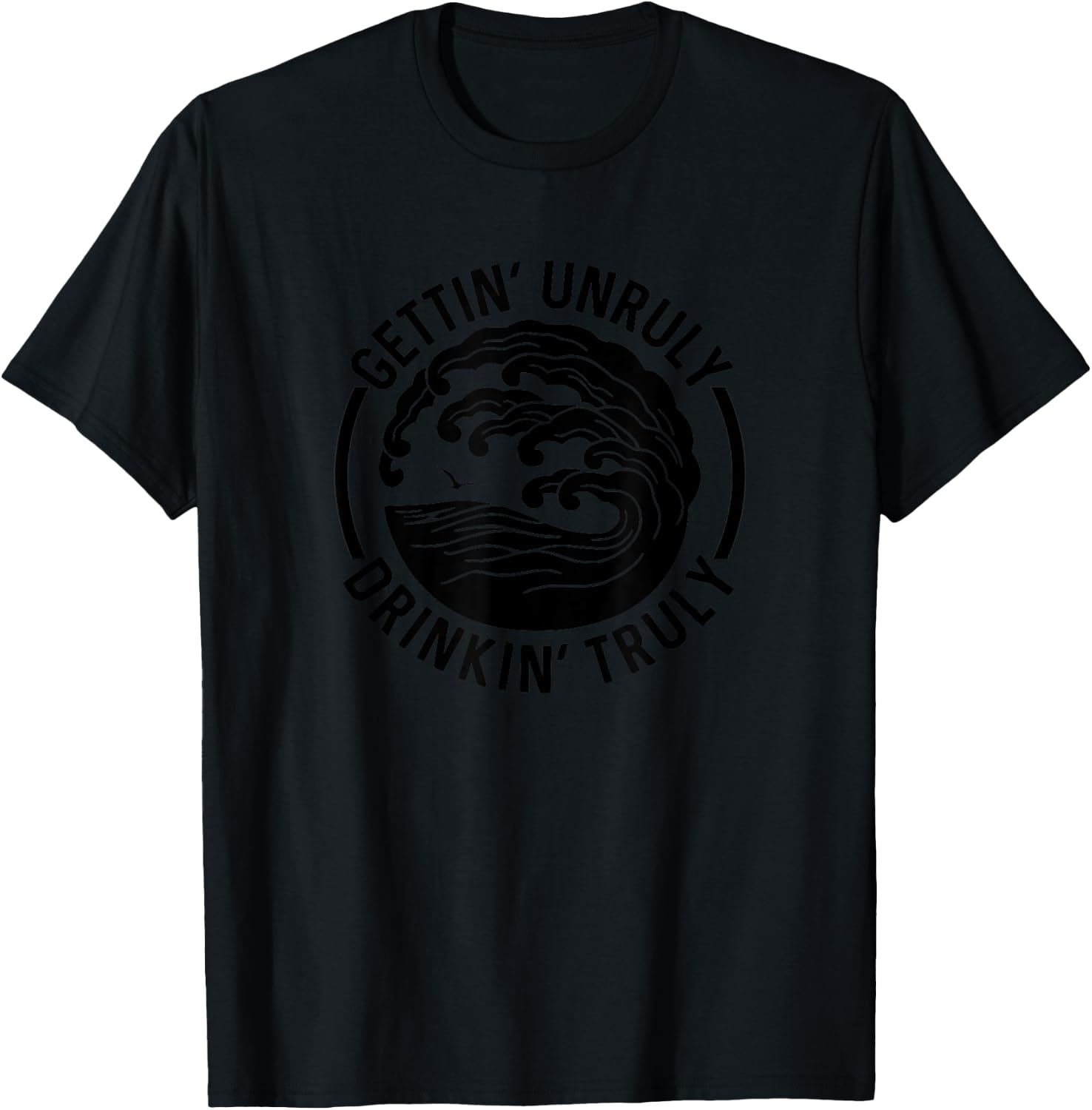 Gettin' Unruly Drinkin' Hard Seltzer Claw Summer Alcohol T-Shirt - T-Shirt | Black