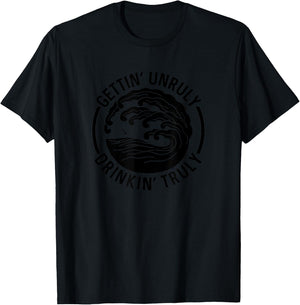 Gettin' Unruly Drinkin' Hard Seltzer Claw Summer Alcohol T-Shirt - T-Shirt | Black