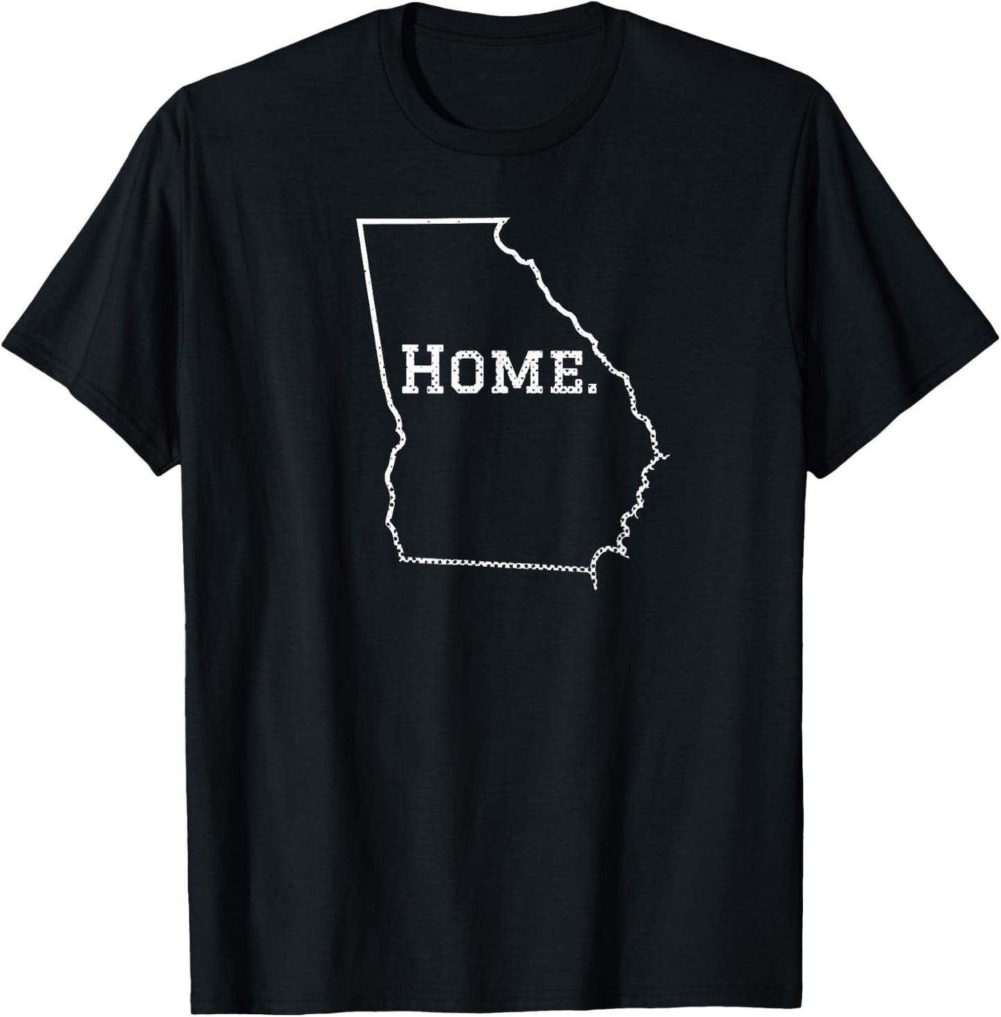 Distressed Georgia Home T-Shirt - T-Shirt | Black