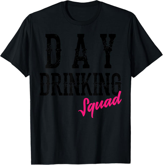 Cool Day Drinking Squad | Funny Alcohol Drinker Group Gift T-Shirt - T-Shirt | Black