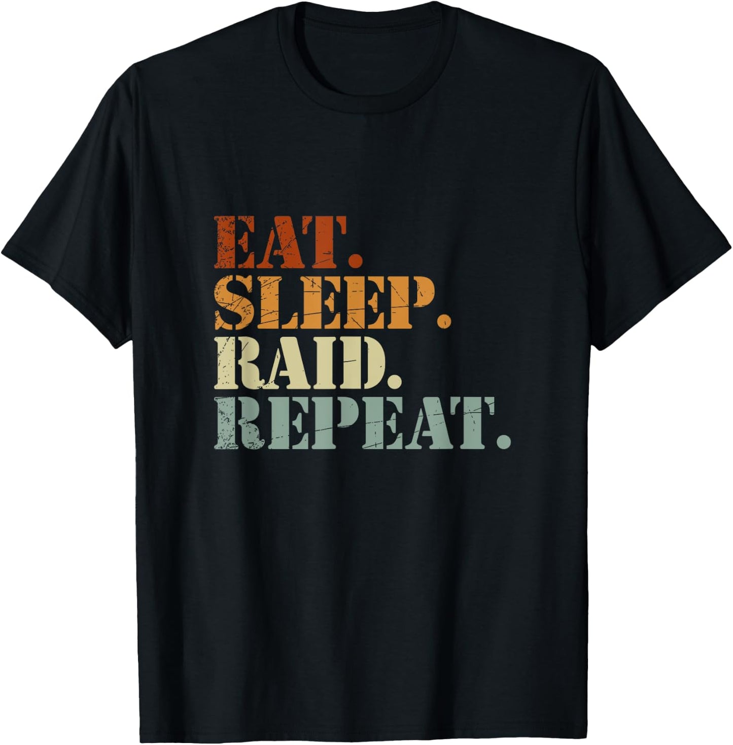Funny Video Gamer Raid Gift Sports Gaming T-Shirt - T-Shirt | Black
