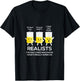 Glass Half Full Half Empty funny Realists Philosophy T-Shirt - T-Shirt | Black