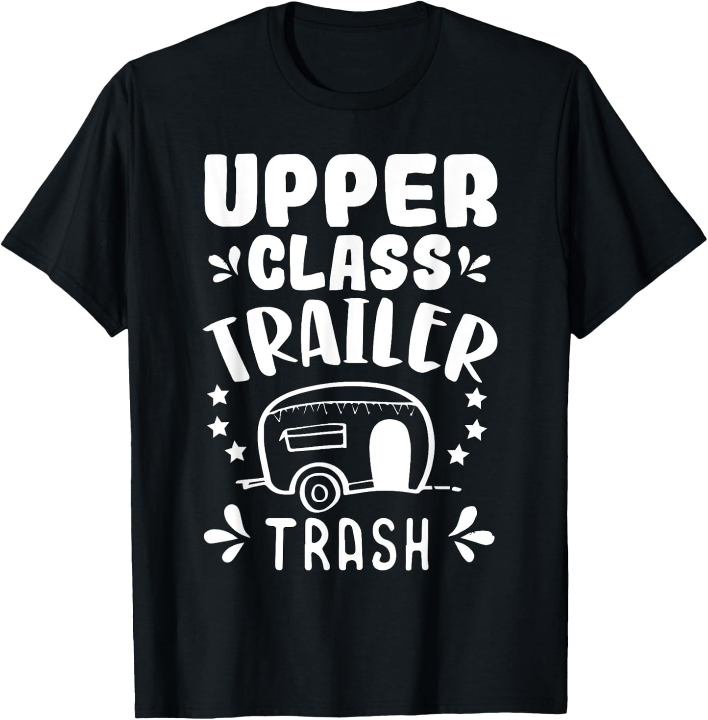 Trailer Trash Camping Camper Trashy Christmas Party T-Shirt - T-Shirt | Black