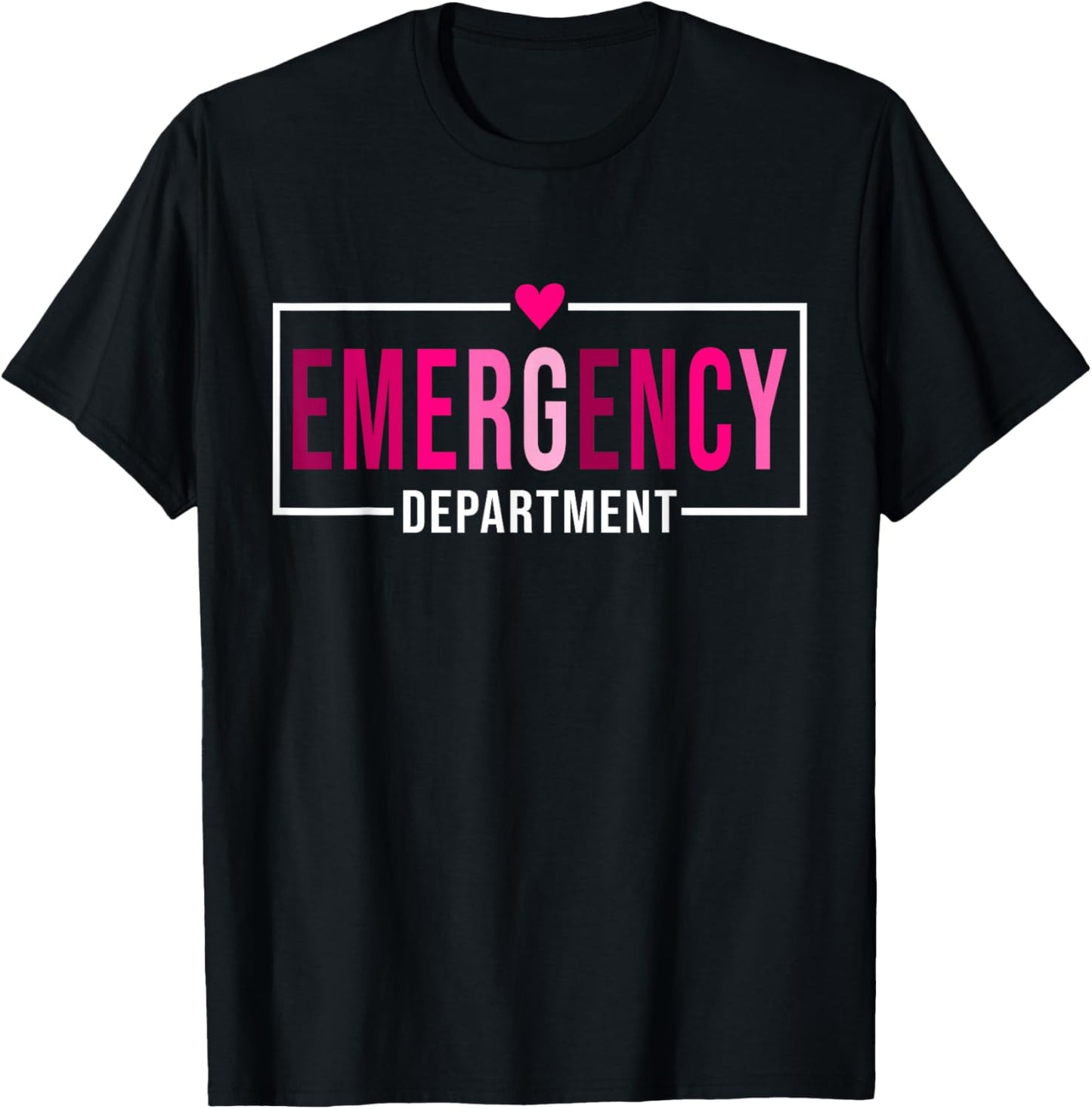 Emergency Department Emergency Room Healthcare Nursing Nurse T-Shirt - T-Shirt | Black