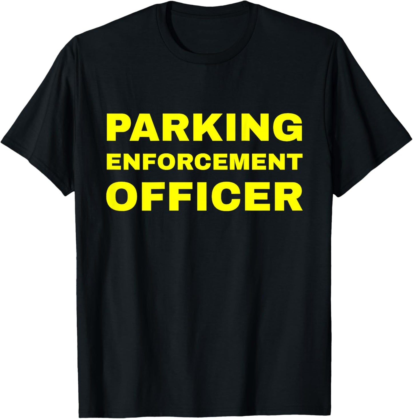 Parking Enforcement Officer Uniform PEO Traffic Warden BACK T-Shirt - T-Shirt | Black