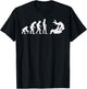 Brazilian Jiu Jitsu Judo Evolution Funny Martial Arts Gift T-Shirt - T-Shirt | Black