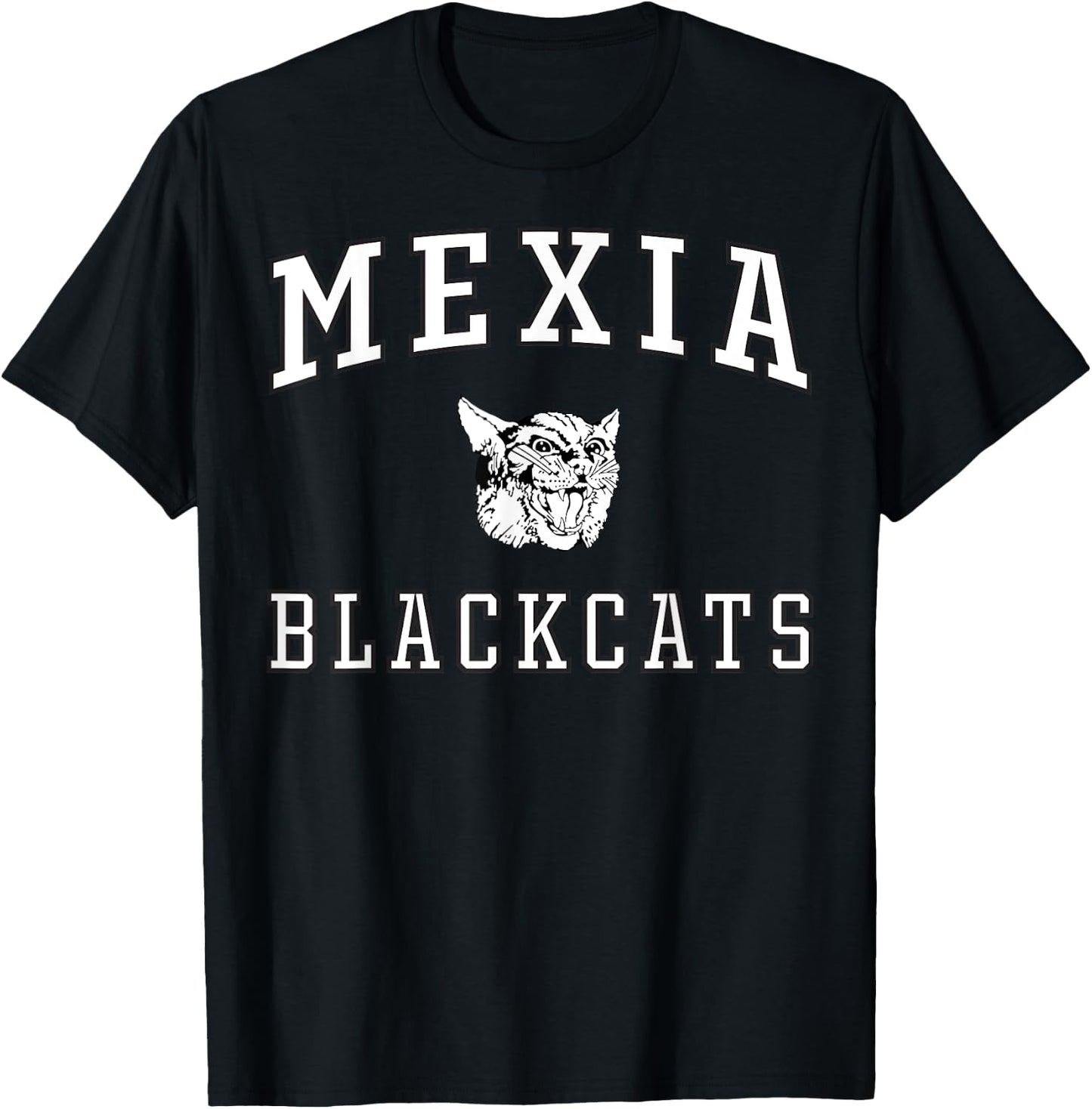 Mexia High School Blackcats C1 T-Shirt - T-Shirt | Black