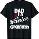Oral Head & Neck Cancer Awareness Dad Of A Warrior T-Shirt - T-Shirt | Black