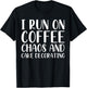 I Run On Coffee Cake Decorating Cute T-Shirt - T-Shirt | Black