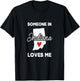 Someone In Indiana Loves Me Heart Vintage State Funny Saying T-Shirt - T-Shirt | Black