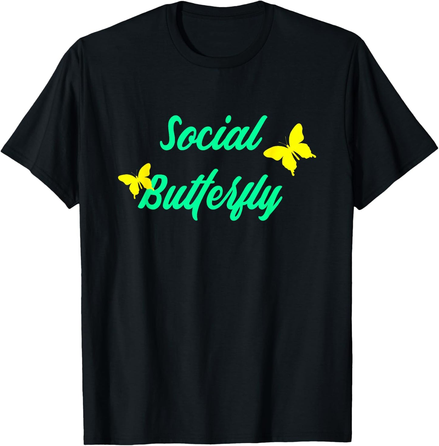Social Butterfly Costume , Gifts for Extroverts T-Shirt - T-Shirt | Black