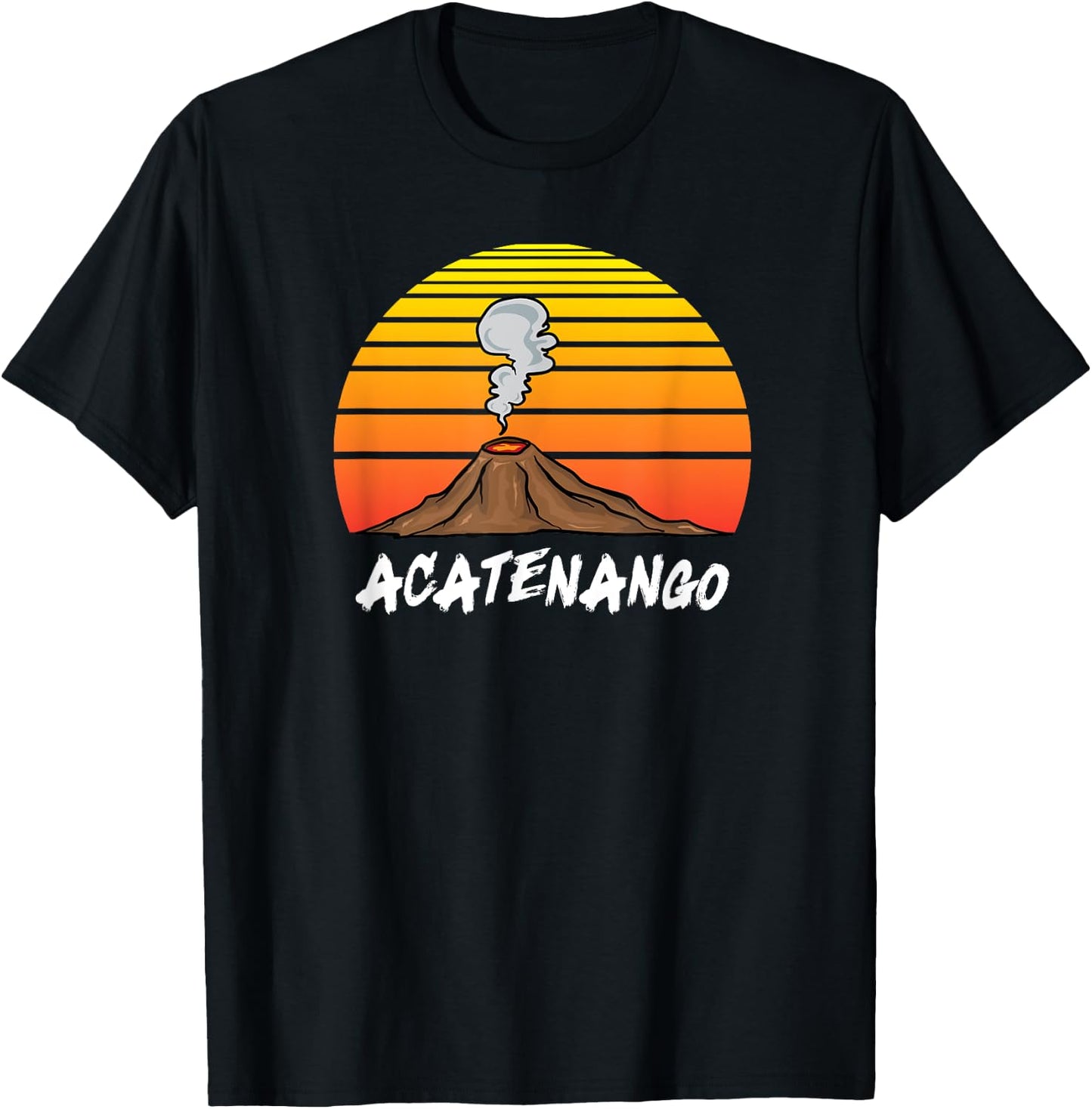 Guatemalan Souvenir Chapin Gift Guatemala Acatenango Volcano T-Shirt - T-Shirt | Black