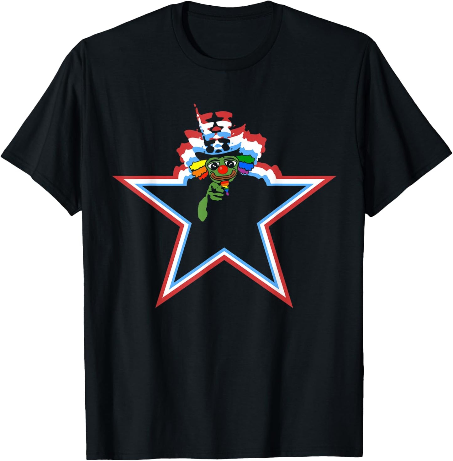 World War Clown Uncle Honkler T-Shirt - T-Shirt | Black