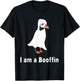 Funny Halloween Puffin lover costume Puffin pun boo sheet T-Shirt - T-Shirt | Black