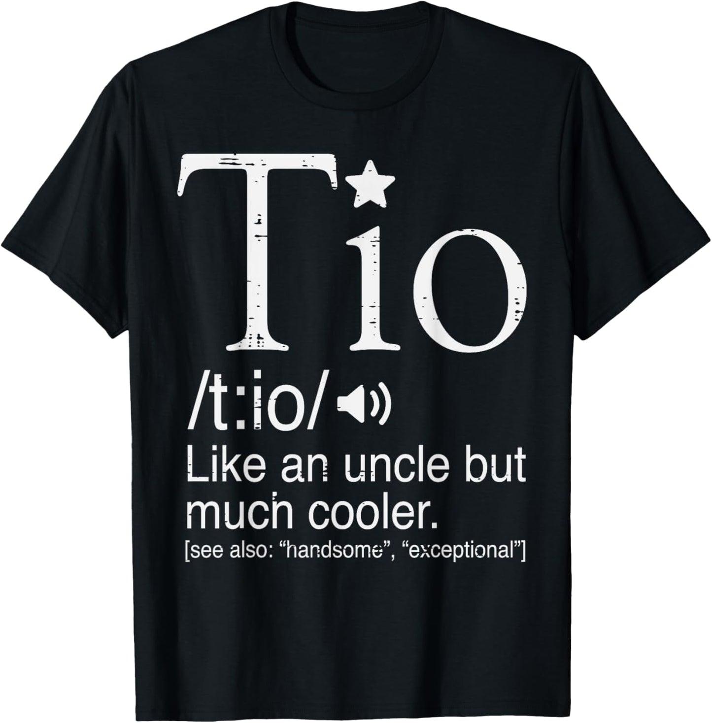 Tio Definition Cooler Spanish Uncle Fathers Day Mexican Men T-Shirt - T-Shirt | Black